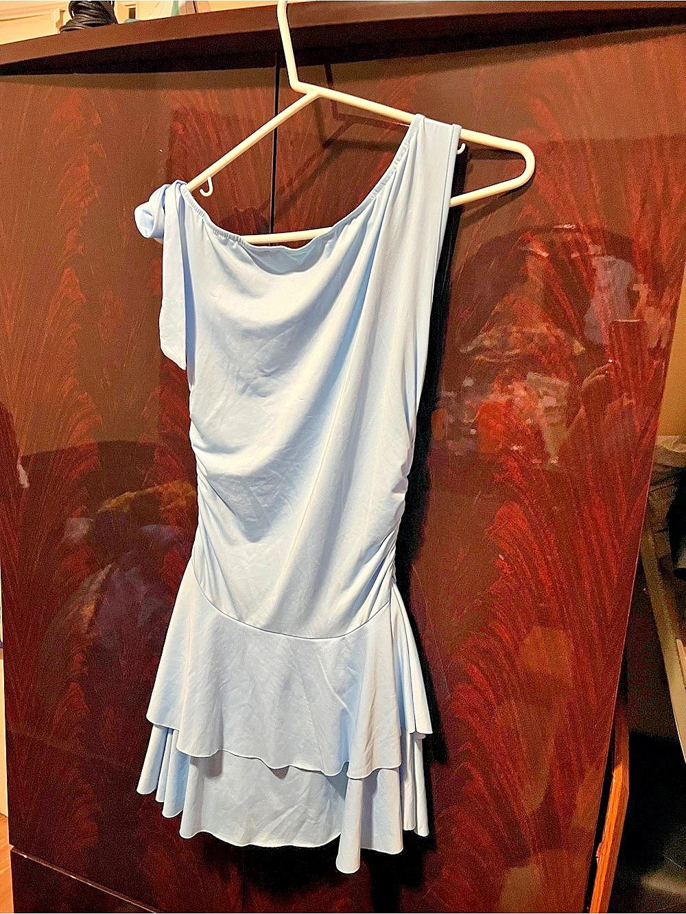 Blue Layered Mini Dress Like New